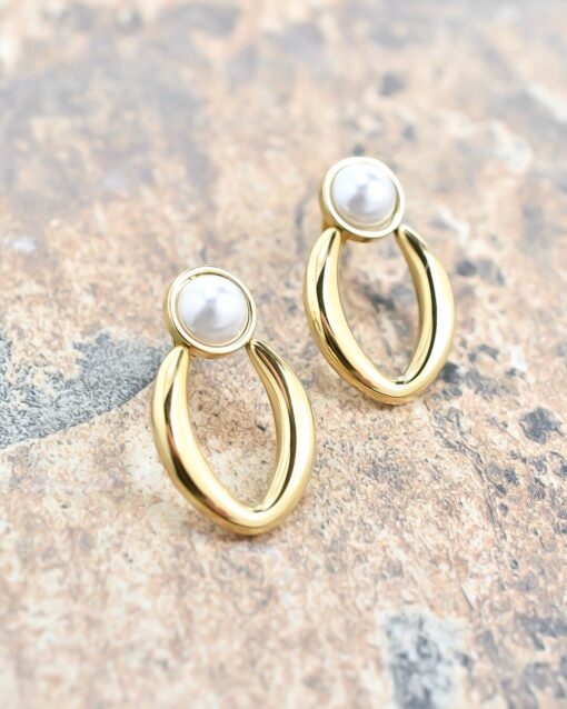 Aretes Gold and Pearl - Imagen 4