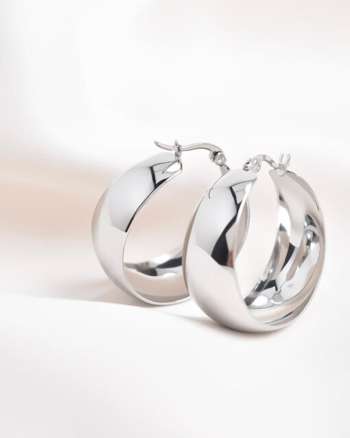 Aretes Chunky Hoops - Imagen 4