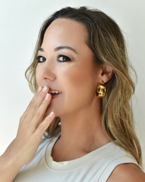 Aretes Chunky Hoops - Imagen 3