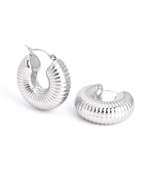 Aretes Krunchy Hoops (2 colores) - Imagen 2