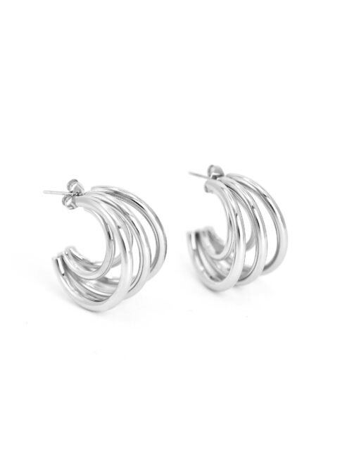 Aretes Layer Hoops (2 colores disponibles) - Imagen 3
