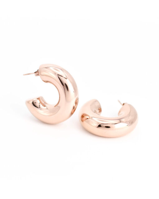 Aretes Statement Chunky Hoops - Imagen 2