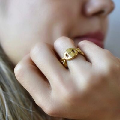 Anillo Goldie chain