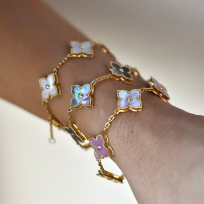 Pulseras Gold Unique Flower Shell