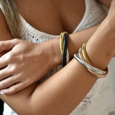 Pulsera Enlazada tricolor (2 opciones)