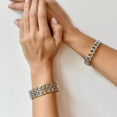 Pulseras Chain (2 grosores, 2 colores)