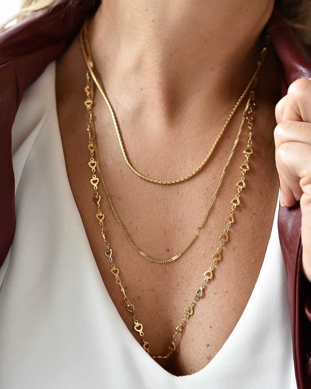 Collar Long layer Love