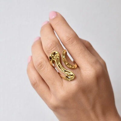 Anillo Statement Gold 7.5 a +