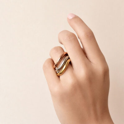 Anillos Waves (set de 3) 5 a 9