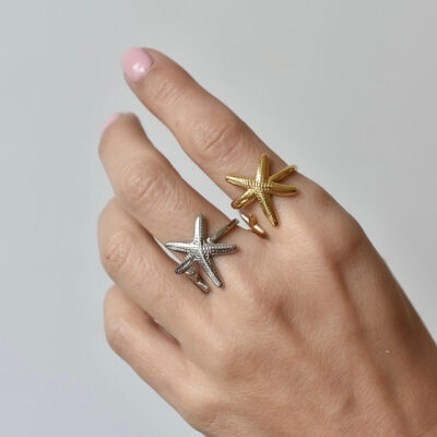 Anillos Estrella de mar (2 colores)