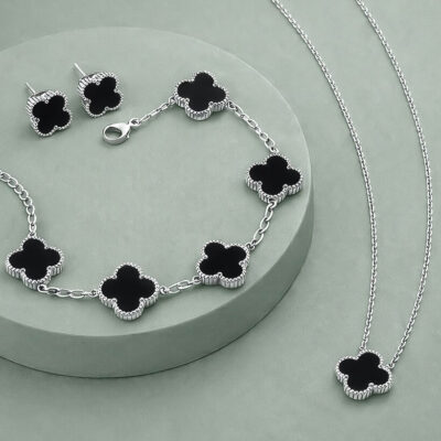 Set Lucky Silver and Black