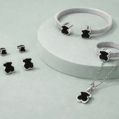 Set Silver Mesh Bears (2 colores)