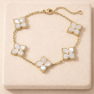 Pulseras Gold Unique Flower Shell