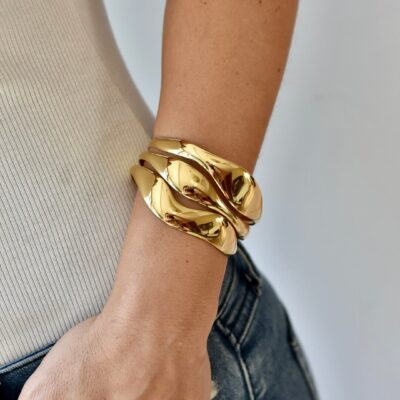 Pulsera Cuff Wavy
