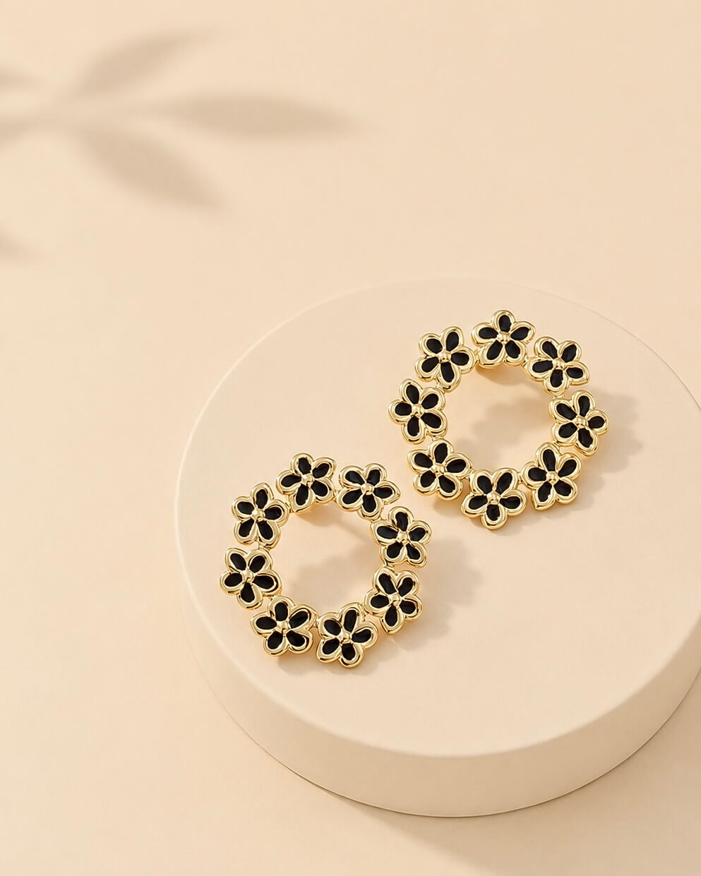 Aretes Crown Flowers - Imagen 2