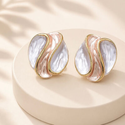 Aretes Mix Nacarado