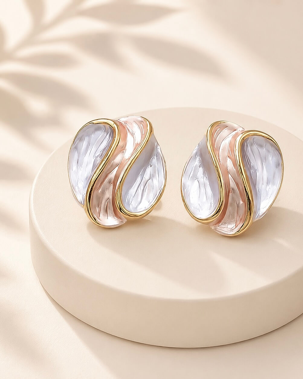 Aretes Mix Nacarado