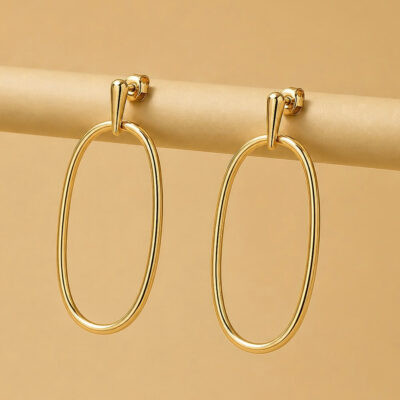 Aretes Statement Gold