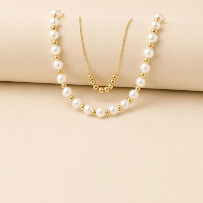 Collar Classy Pearl layering