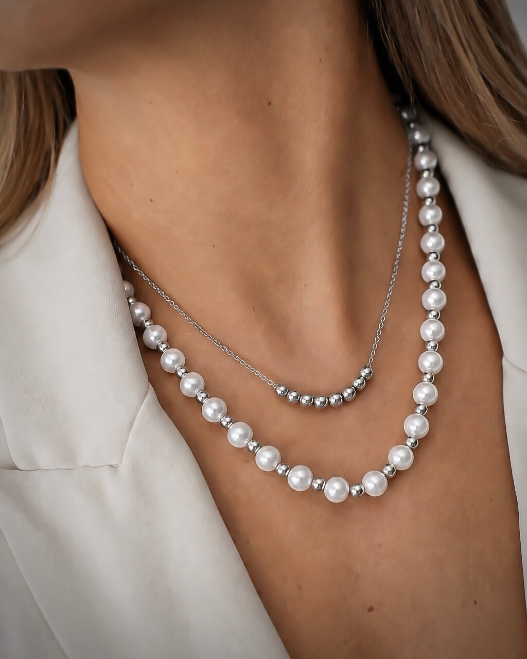 Collar Pearl layering (2 colores) - Imagen 4