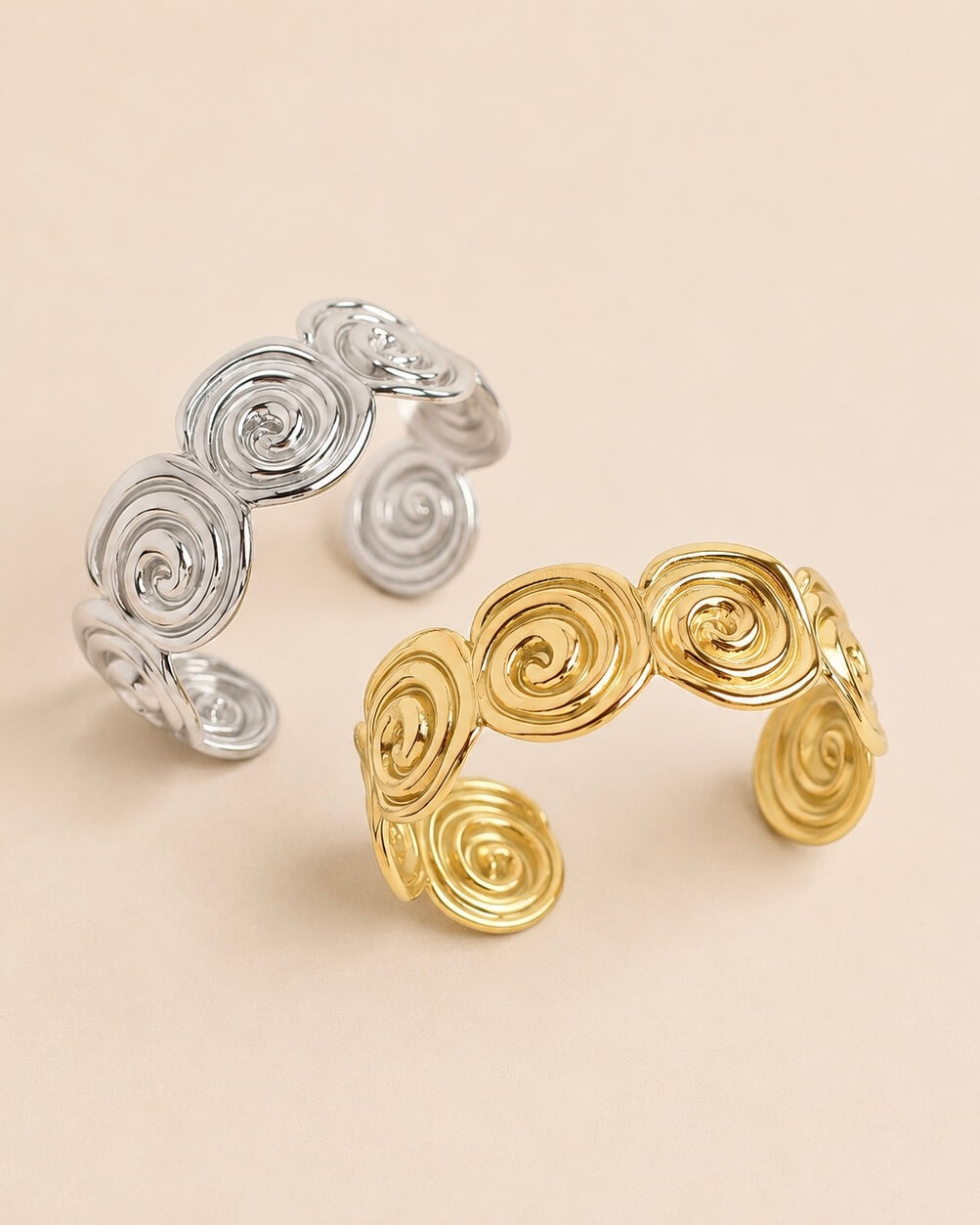 Pulseras Cuff Curly