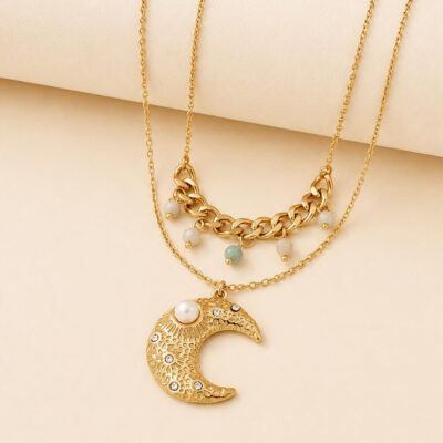 Collar Layer Moon Stones
