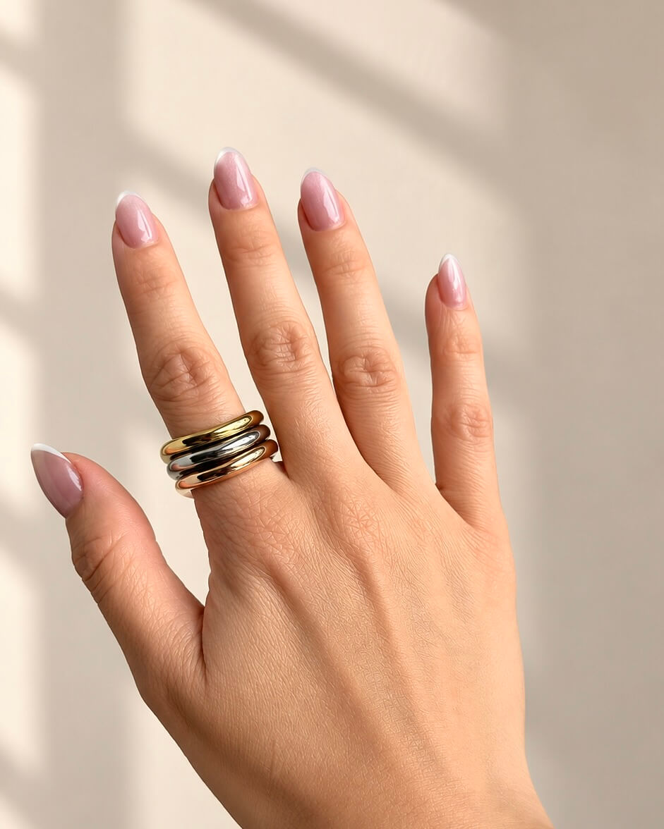 Anillos Waves (set de 3) 5 a 9 - Imagen 3
