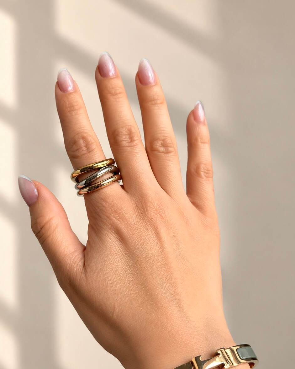 Anillos Waves (set de 3) 5 a 9 - Imagen 4